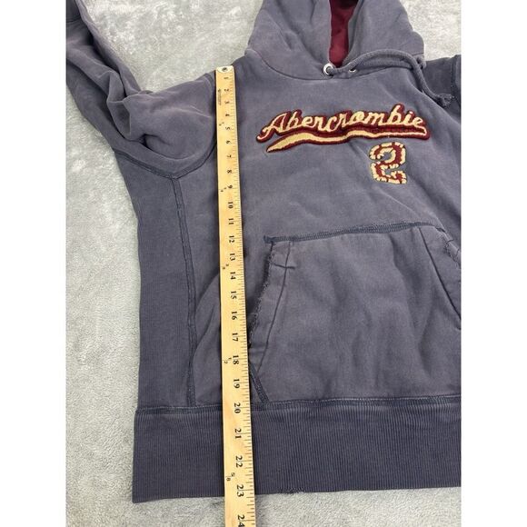 Vintage Y2K Abercrombie & Fitch Pullover Hoodie Men's Size Medium Blue - Picture 7 of 8